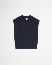 FISHERMAN V NECK PULLOVER