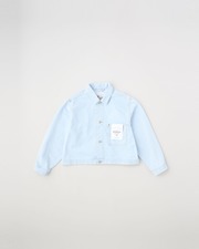 【UNIONWEAR】WORK JACKET 201D 詳細画像 アイス ウォッシュ ブルー(シルバーリベット) 1