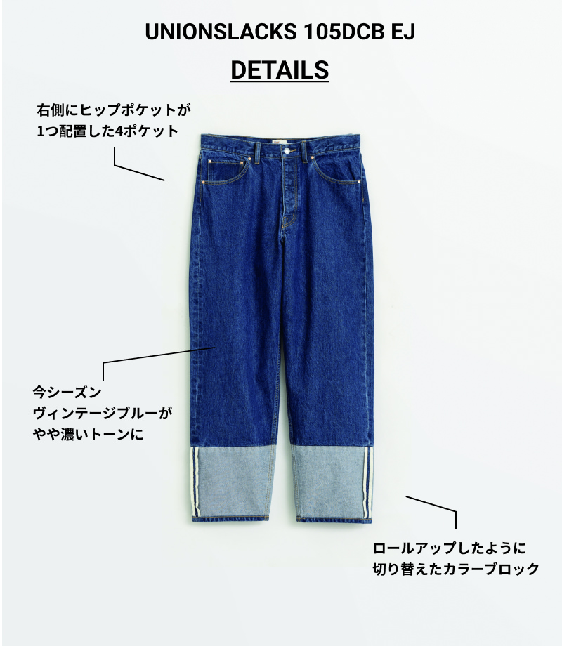 UNIONSLACKS 105DCB EJ DETAILS